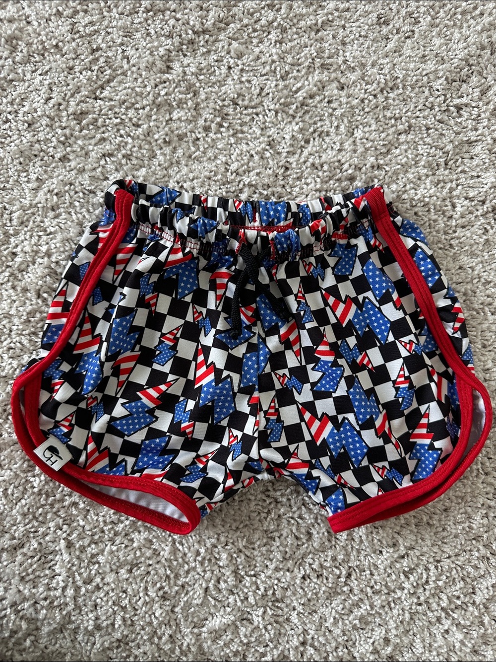 George Hats Boy’s Track Style Swim Trunks USA